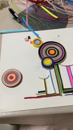 Lollipop Paper Quilling Kit Paper Quilling Adult Craft Great for DIY Craft Workshop, Home Decoration,Birthday Gift,Adult Friend interaction.It's Suitable for Adult and Craftsmen.Creative Stress Reliee - Image 5