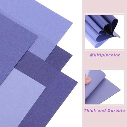 DMiotech 100 Sheets 3.9x3.9 Inch Origami Paper Large, 7 Colors Purple Square Origami Paper Easy Fold Double Sided Colored Paper for DIY Arts and Crafts - Image 5