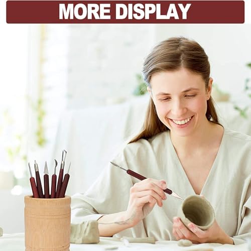 LINPHCEY 6-Piece Clay Sculpting Tools Set Perfect for Polymer Air Dry Modeling Clay Beginners & Professionals Ideal for DIY Pottery & Ceramics Tools for Clay Sculpting & Crafting - Image 6