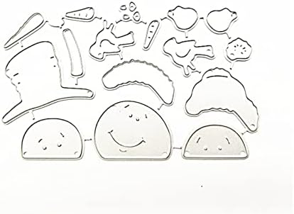 Scrapbooking Die-Cuts, Christmas Metal Cutting Dies for Card Making, Paper Craft Punch Template, Background Embossing Stencils, DIY Album Décor (Hat Snowman-10x6.7cm) - Image 7