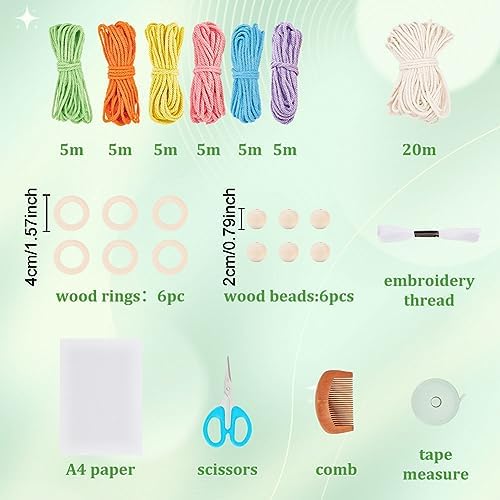 FREEBLOSS 6 Set DIY Macrame Gnomes with Instruction Spring Santa Claus Design Macrame Kit for Beginners Macrame Santa Claus for Christmas Tree Decor Christmas Tree Ornaments - Image 2