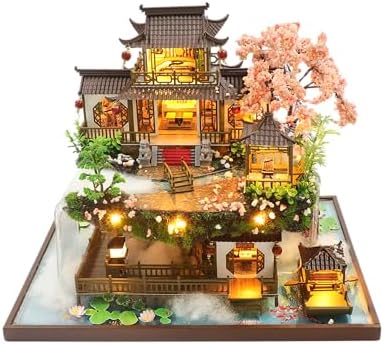 DIY Miniature House Kit Dollhouse Kit for Adults Chinese Wonderland by Flybean-WonderlandinYourHands