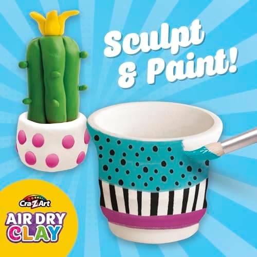Cra-Z-Art Air Dry Clay - 5lb Bucket Natural White Modeling Clay, Perfect for Sculpting, School Projects, Bulk Class Supplies for Teachers, Day Cares, Camps, Essential for School - Image 4