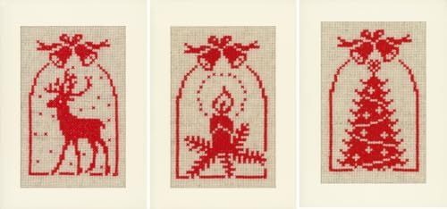 Vervaco Christmas Symbols Card Cross Stitch Set, Multi-Colour by VervacoCrossStitchandCraftSets