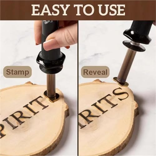 Wood Burning Letters 26pcs Hot-Stamps Uppercase Alphabet Set for Branding and Personalization of Wood, Leather, and Other Surfaces for Leather Wooden Burner Craft DIY - Image 3