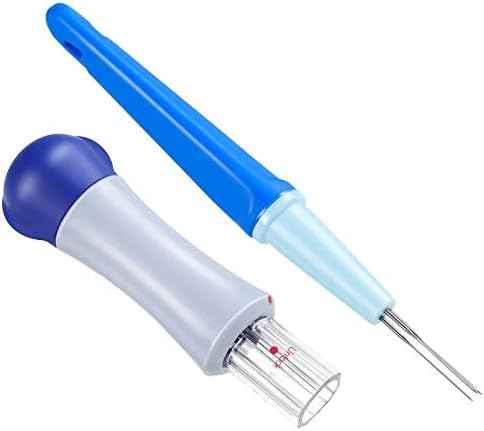 WILLBOND 2 Pack Needle Felting Tool Pen with 3 Needles Punch Style Tool with 7 Barbed Wool Accessories Wool Needle Felting for DIY Patchwork and Craft Making Felt by Willbond+Technology+Limited