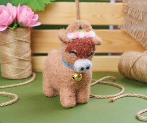 Simply Make Needle Felting Kit, Highland Cow, Needle Felting Kit with Felting Needles and Felting Wool, Ideal Needle Felting Kits for Beginners, Fun DIY Craft Kit - Image 3