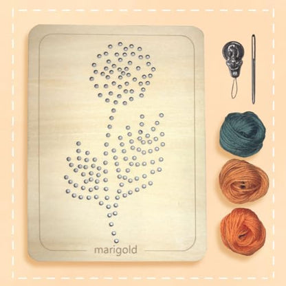 Wooden Flower Lacing Embroidery Kits for Beginners, Set of 5 Learn-to-Stitch Craft Boards, Sewing & Embroidery Art Kits for Kids Ages 8+, DIY Craft Projects, Educational Gifts, Party Favors (Autumn) - Image 5