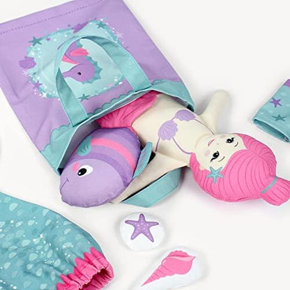 kullaloo Cut & Sew Fabric Panel – Mermaid Craft Sewing Kit for Kids Beginners – DIY for Girls & Boys (Underwater Tales) - Image 5