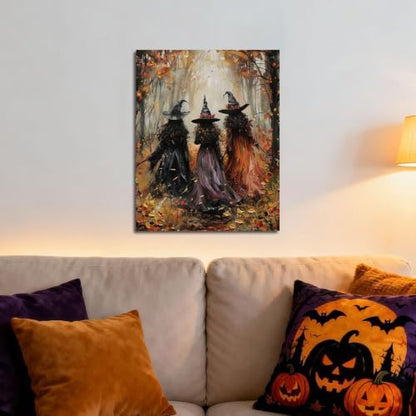 ICYANART Halloween Paint by Numbers Kit for Adults, Witch Number Painting - Image 2
