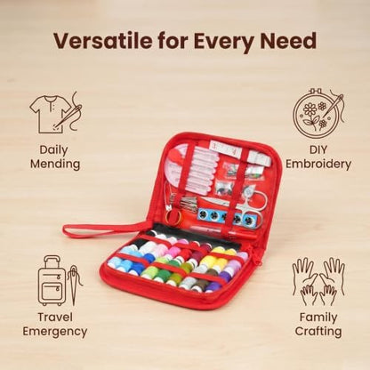 Embroidery Sewing Kit with Stitch Book,76Pcs Supplies for Adult Beginners - Image 5