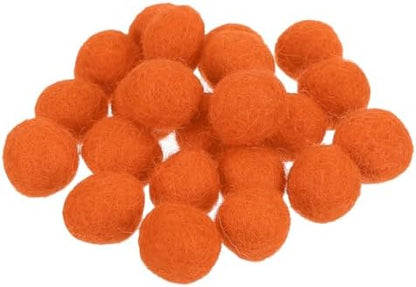 PATIKIL Wool Felt Balls Beads Wool Felting Pom 1.5cm 15mm Orange for Home Decor DIY Crafts Handcrafts Project Pack of 20 by PATIKIL