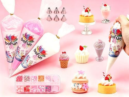 BoFUN Decoden Cream Glue Charms Kits, Whipped Cream Glue Clay for Crafts - Image 5