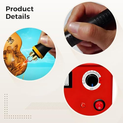 Complete Wood Burning Tool Set – 50W Dual Pens, Adjustable Digital Heat, 20 Interchangeable Tips, Wood Slices & Craft Gear For Pyrography And Diy - Image 2