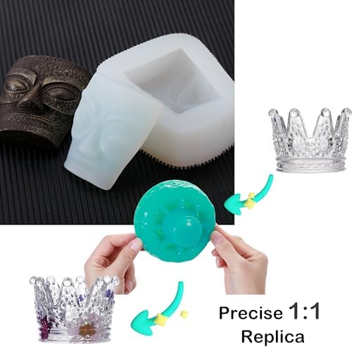 BBDINO Super Elastic Silicone Mold Making Kit 8A Clear 2.42lbs - Image 3