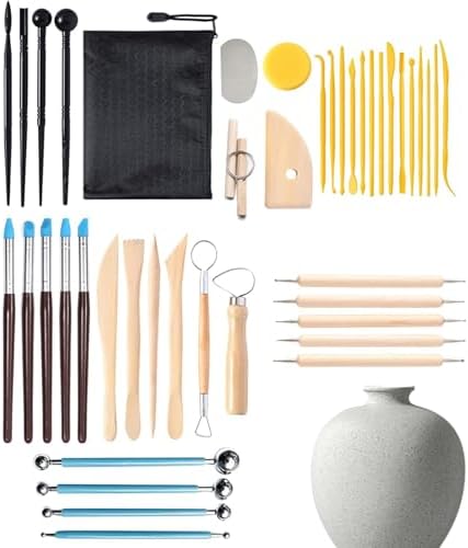 Pottery Tool Kit 42 Pieces Adults Pottery Kit Ceramic Making Set by Unknown
