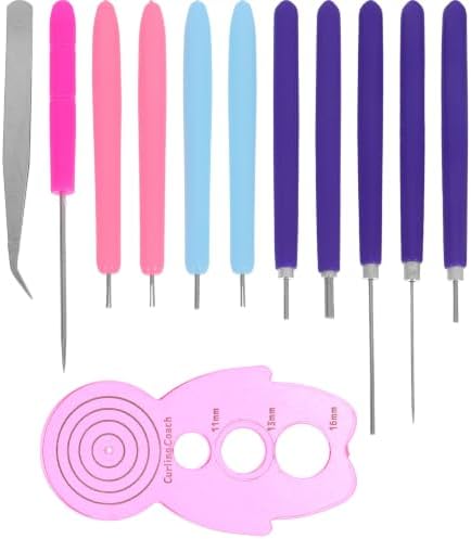 12pcs Paper Quilling Tools Kit for Beginners, Portable Craft Set by Unknown