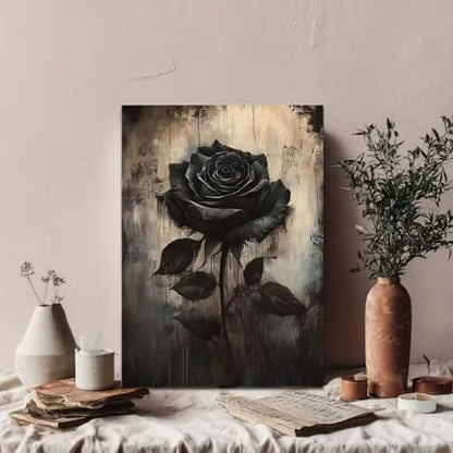 GEMOUJ Rose Flower Paint by Numbers Kits for Adults Beginners Flower Number Kits on Canvas,DIY Easy Digital Oil Painting Kits,Home Wall Decor 16 X 20 Inch - Image 4