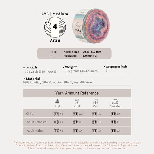Dawn Impression Yarn - 4 Pack 100g Fields - Image 3