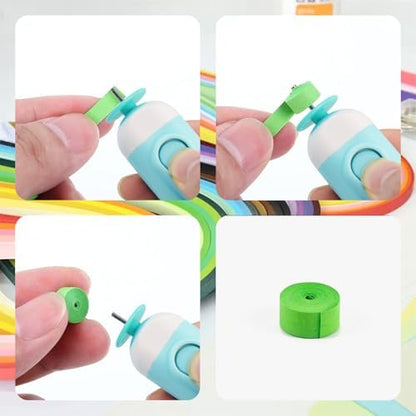 2PCS Electric Quilling Pen, Electric Slotted Tool Automated Paper Volume - Image 7
