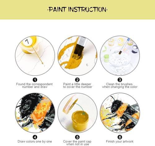 Floral Wildflower Paint by Numbers Kit for Adults Beginner 16X20 inch - Image 7