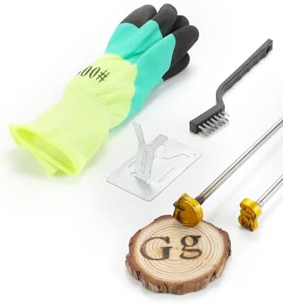 1" Letter G Branding Iron 2Pcs, Upper & Lower Case Wood Branding Iron by AIMOADO