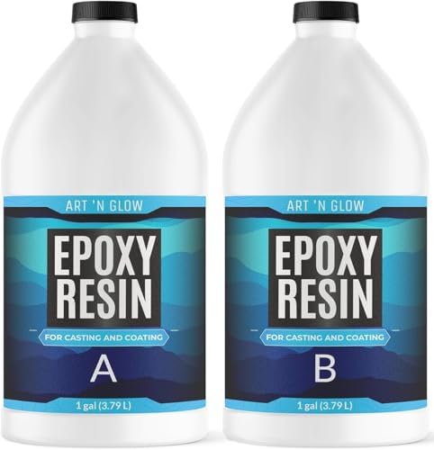 Crystal Clear Epoxy Resin 2 Gallon - Food Safe, UV Resistant, Bubble Free by ArtNGlow