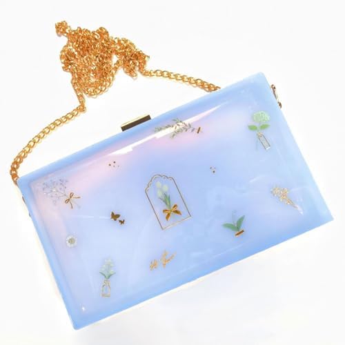 Resin Shaker Tray Clutch Purse Complete Set Large Rectangle Bag DIY Kits with Accessories - Image 5