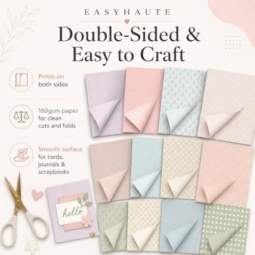 Geometric Patterned Paper Pad 6x6 Double Sided, Pastel Decorative Paper Pack - Craft Cardstock & Scrapbooking Supplies for Card Making, Junk Journal Ephemera, Mini Albums, 24 Sheets - Image 5