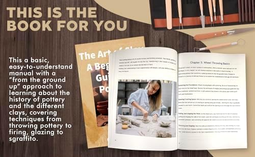 Pottery Tools Set 57-Piece – Ceramic & Clay Sculpting Tool Kit with Wooden Tools, Apron, Carry Pouch, Manual for Beginners & Professionals - Image 4