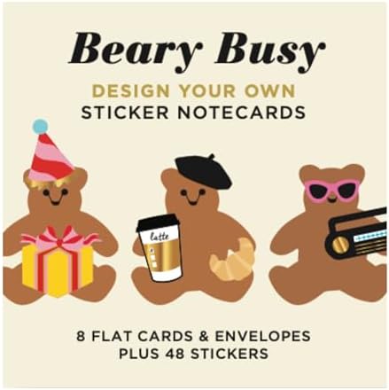 Mrs. Grossman's Design Your Own Sticker Notecards, Beary Busy - Image 7