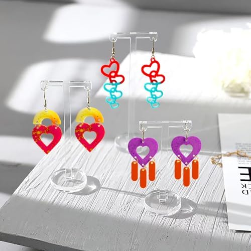 4 PCS Earring Resin Molds Multi Layer for DIY Pendant Keychain Earrings - Image 6