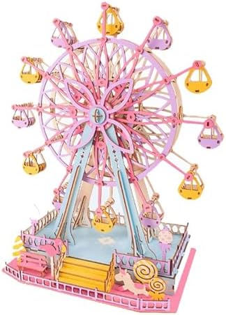 Ferris Wheel 3D Wooden Assembly Puzzle Building Model Kit for Adults by Unknown