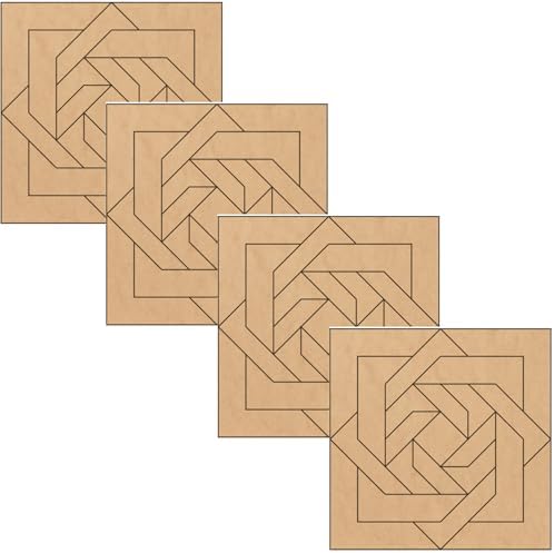 Barn Quilt Kit to Paint, Slip Knot, 3 in, Farmhouse Wall Art DIY by AVTRBoutique