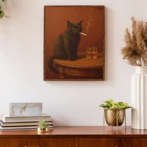 YOLENIX Black Cat Paint by Numbers Kit for Adults Beginner (Without Frame) - Image 4