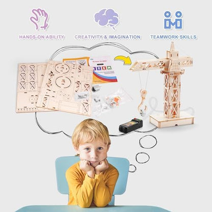 STEM Wood Building Crafts Kits for Kids Ages 8-10 8-12, Boys STEM Toys 8-13 - Image 6