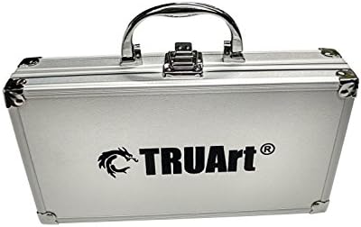 TRUArt Wood and Leather Pyrography Pen Set - Best Woodburning and Leather Crafts Burner Tool Kit - 35 Different Tips - Dual Power Mode - 30W and 15W, Gourd (Aluminum Case) - Image 2