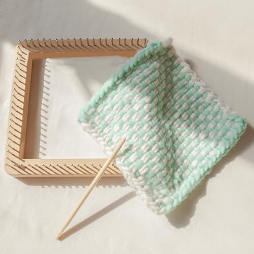 FOSA Pin Looms, Weaving for Adults, Wooden Knitting Hand Craft Wooden Knitting Board, Pin Weaving Kits for DIY Weaving Beginners, 10 * 10cm - Image 6