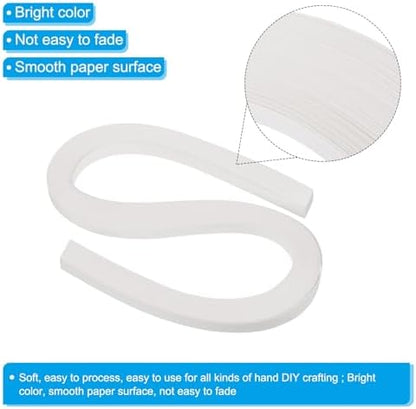 PATIKIL 120pcs Quilling Strips Paper 3/8"(10mm) 54cm Origami Paper Quilling Strip for Art DIY Hand Craft Christmas, Cream White - Image 3
