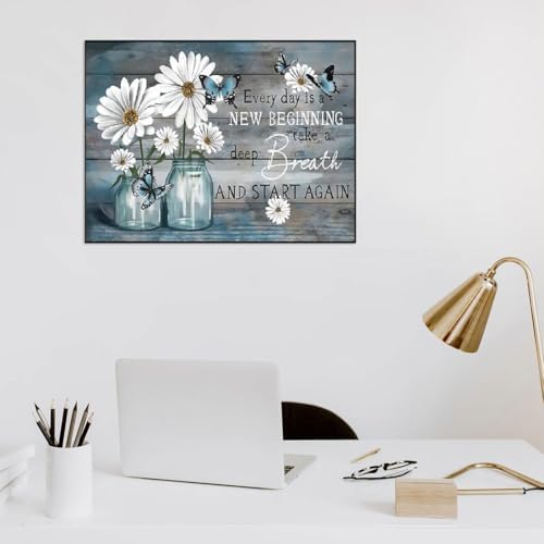 WUSARPLY Daisy Stamped Cross Stitch Kits for Beginners Adults - Image 2