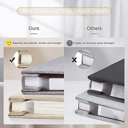 Popotop Large Photo Album Self Adhesive 4x6 5x7 8x10 Scrapbook Album DIY Picture Book,Gifts for Mom,Family Baby and Wedding,with Metal Pen and Plastic Board - Image 6