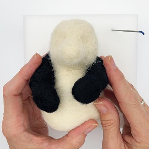Bergin & Bath Needle Felting Kit, Panda. Make a Life-Like Panda with This Planet Friendly Craft kit for Adults and Teens. - Image 5