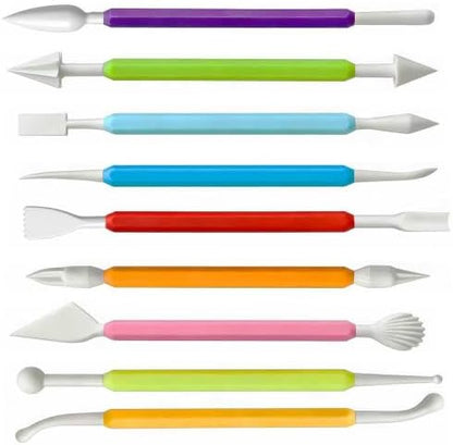 9PCS Air Dry Clay Tools for Kids, Double-Ended Modeling Clay Tools, Polymer Tools Kit for DIY Moulding Project, Pottery Wheel, Crafting Supplies, Pros, Beginners, Adults by Unknown
