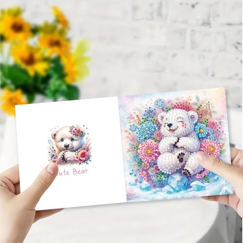 DDGYP 6 Pack Diamond Art Cards with Envelopes, 5.9x5.9 Inch Folded - Image 6