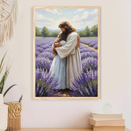 Jesus Paint by Numbers Kit for Adults Framed Canvas, Frameworkless - Image 4