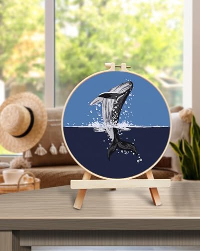 TINDTOP Embroidery Kit for Beginners Adult, Whale Embroidery Practice Kit - Image 5