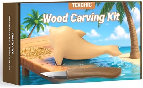 TEKCHIC Wood Carving Kit for Beginners Whittling Knife Kit by TekchicDIYTools