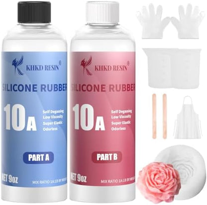Silicone Mold Making Kit 18OZ, 10A Liquid Silicone by KHKDRESIN