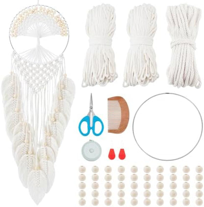 FREEBLOSS Tree of Life Macrame Kit for Beginners DIY Macrame Wall Hanging Tapestry with Instructions Boho Home Decor for Living Room Bedroom by FreeandCreativeCraftsArt