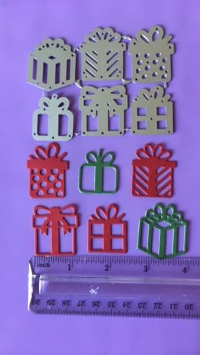 Lapoo Tool Metal Cutting Die for Scrapbooking - Durable, Cut Stencils for DIY Scrapbook Photo Album Decorative Paper Card, Card Making Supplies, Embossing (6 Kinds of Gifts 4 x 3.1 in) - Image 5
